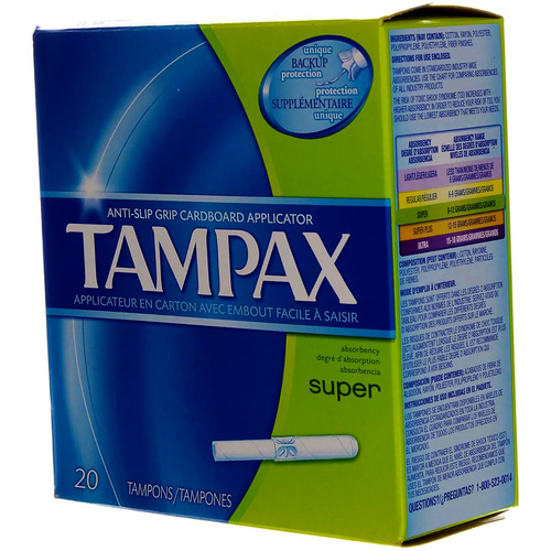 TAMPAX SUPER 20 COUNT