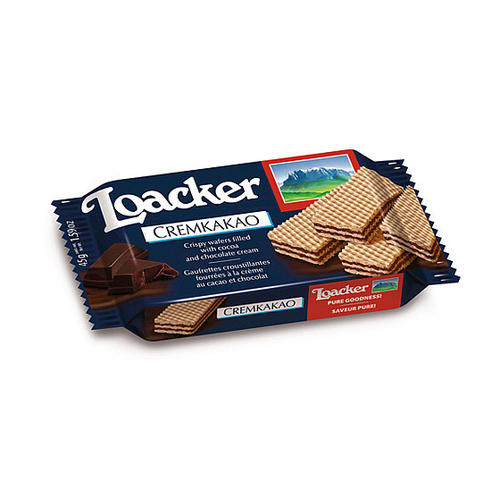 LOACKER CHOC CREAM WAFERS 0.55 Lbs