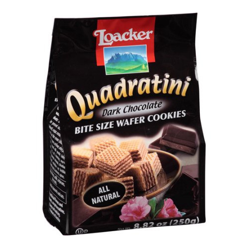 LOACKER DARK CHOCOLATE WAFERS 0.55 Lbs
