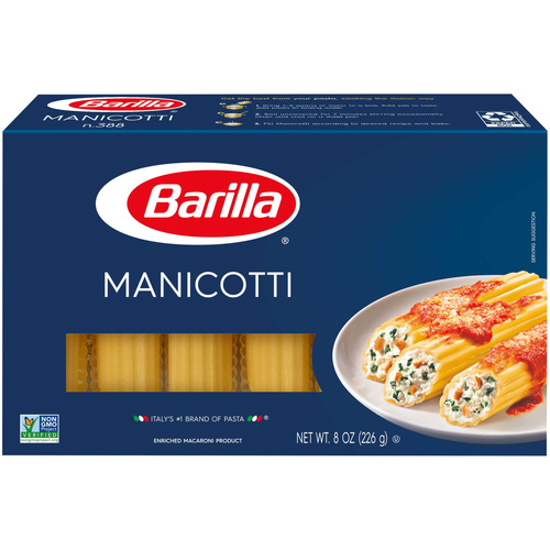 BARILLA MANICOTTI 8 OZ