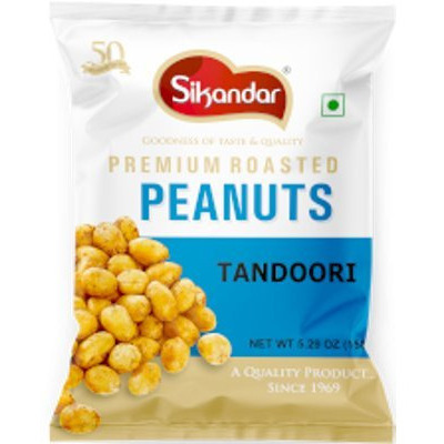 Sikandar Premium Roasted Peanuts Tandoori 150 GM