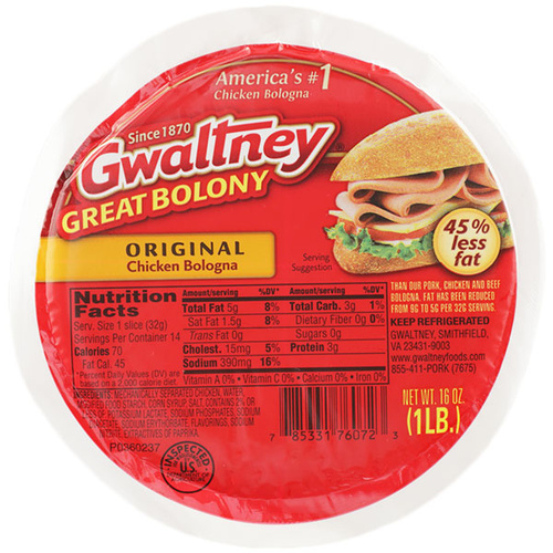 GWALTNEY CHIC BOLOGNA   16Z 16 OZ