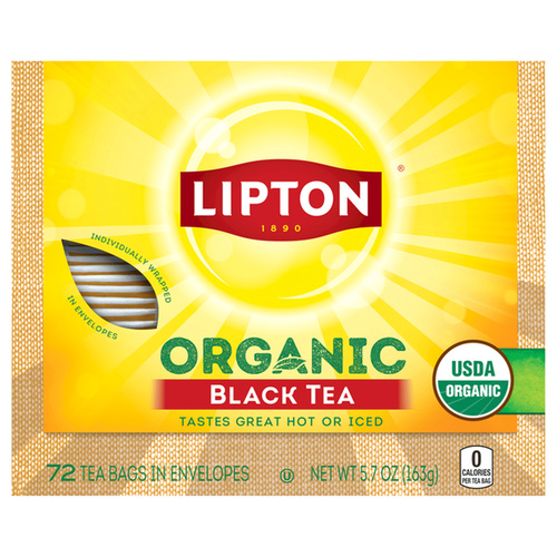 LIPTON ORGANIC TEA B 72 COUNT