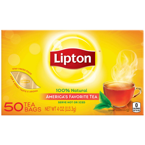 LIPTON TEA BAGS 50 COUNT