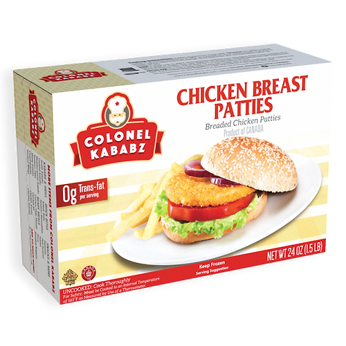 COLONEL KABABZ Chick Breast Patties 6 PCS 6 PCS