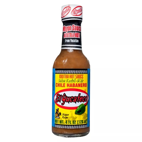 EL YUCATECO HABANERO CHILLI SAUCE X TRA HOT 4 OZ