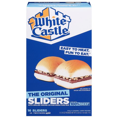 W CASTLE 8/2PK HAMBURGR 25Z 25.28 OZ
