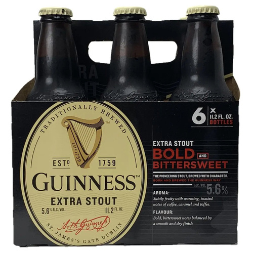 Guiness Extra Stout 6 Pack