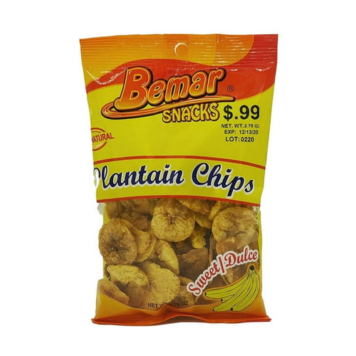 BEMAR PLANTAIN CHIPS 2.5 OZ