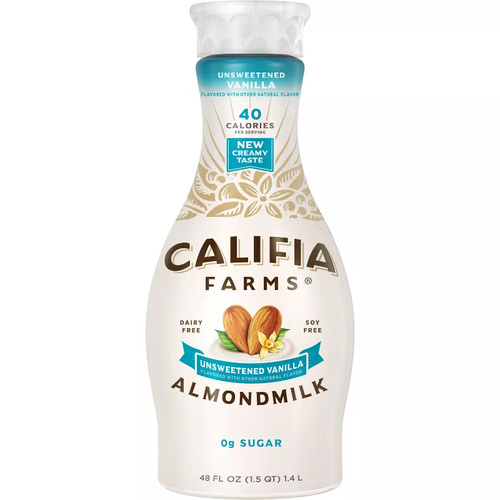 CALIFORNIA FARMS ALMOND MILK VANILLA 48 OZ