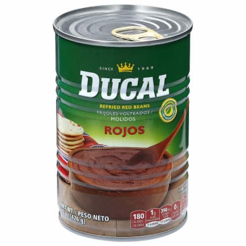 DUCAL REFRIED RED BEANS 15 OZ