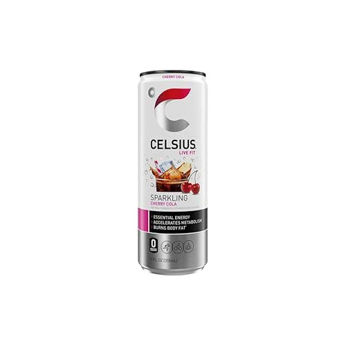 CELSIUS ENERGY DRINK CHERRY COLA 12 OZ
