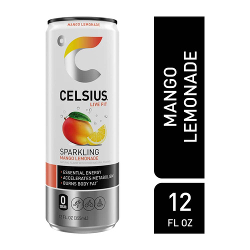 CELSTUS SPARKLING MANGO 12 OZ