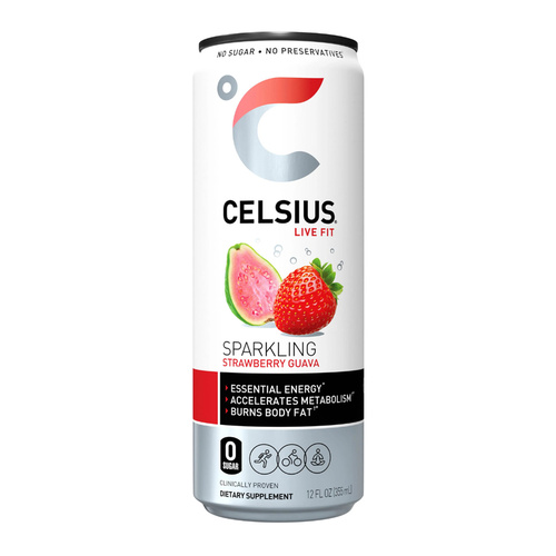 CELSIUS STRAW GUAVA 12 OZ
