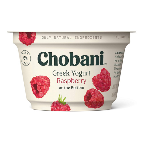 CHOBANI GREEK YOGURT RASPBERRY 5.3 OZ