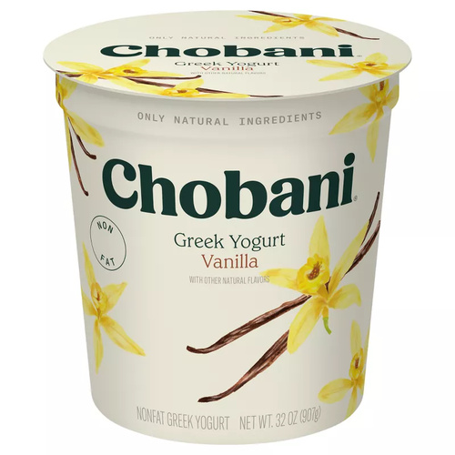 CHOBANI GREEK YOGURT VANILLA 32 OZ