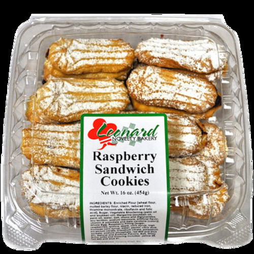 LEONARD RASPBERRY SANDWICH COOKIES 16 OZ