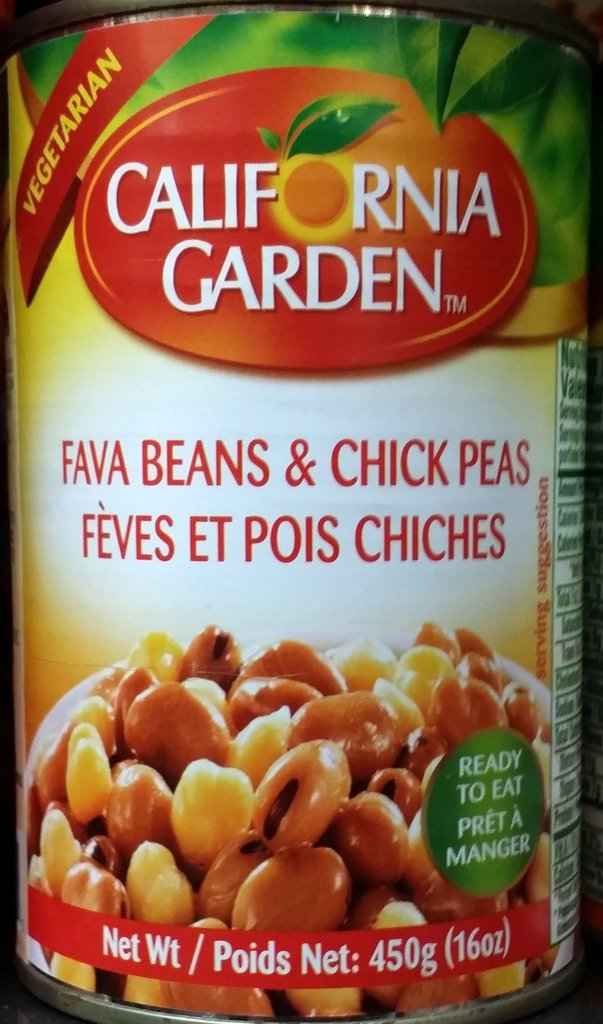 CALIFORNIA FAVA BEANS AND CHIC 16 OZ