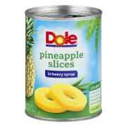 DOLE PINEAPPLE SLICE IN SYRUP 20 OZ