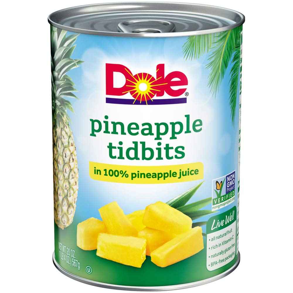 DOLE PINEAPPLE TIDBIT IN JUIC 20 OZ