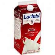 LACTAID WHOLE MILK CARTON 0.5 GALLON