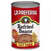 LA PREF REFRIED FAT FREE BEANS 16 OZ