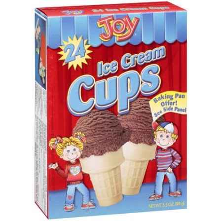 JOY ICE CREAM CUPS 24PK 3.5 OZ