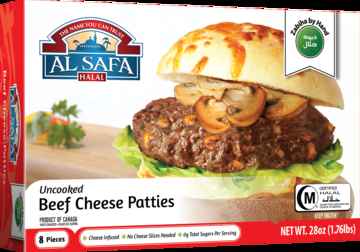 AL SAFA BEEF CHEESE PATTIES 28 OZ