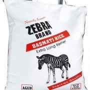 ZEBRA BRAND BASMATI RICE 10 LBS