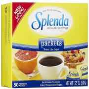 SPLENDA SUGAR SUBSTITUTE 50CT 1.75 OZ