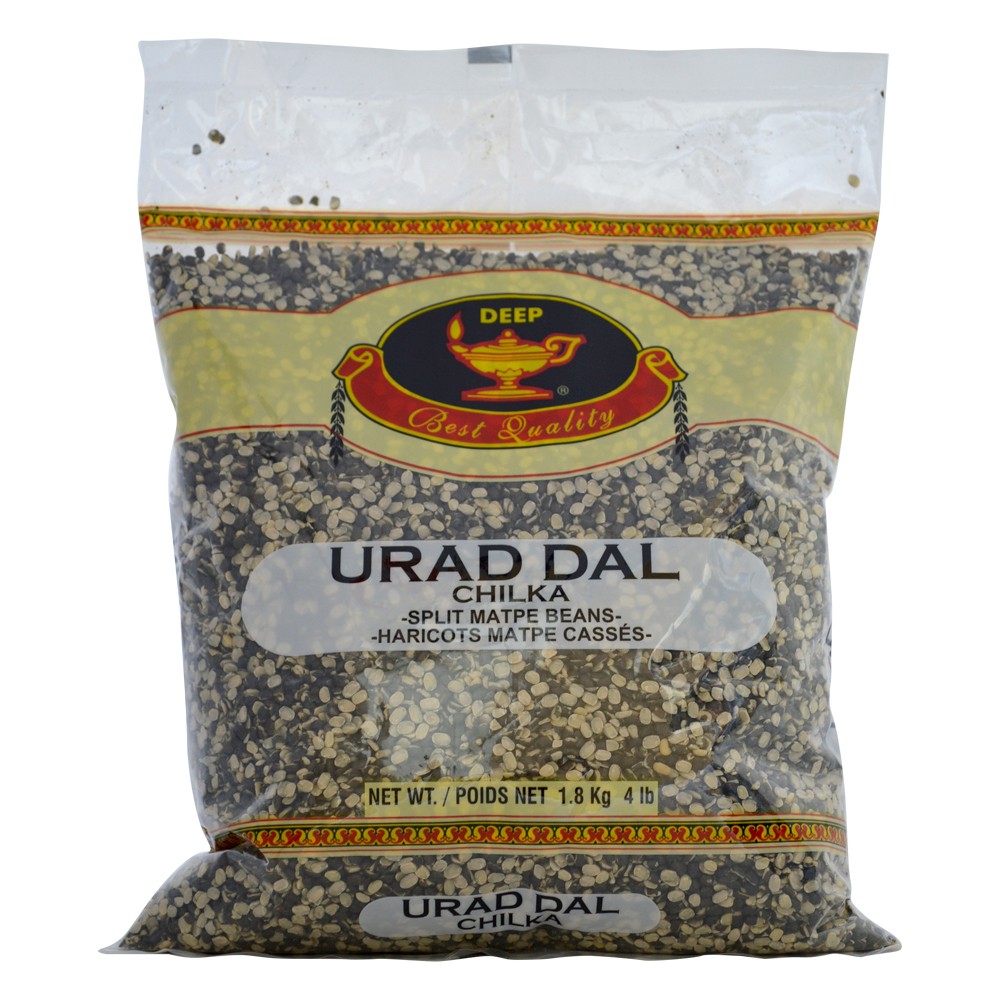 URAD DAL   DEEP URAD DAL CHILKA BLACK 4 Lbs