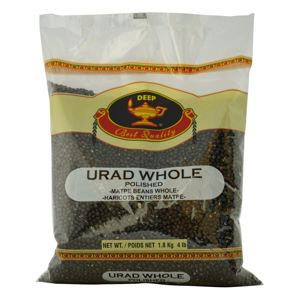 URAD DAL   DEEP WHOLE URAD DAL BLACK 4 Lbs