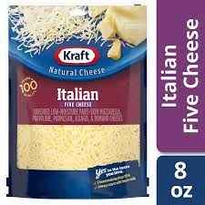 KRAFT ITALIAN FIVE CHEESE 0.5 Lbs