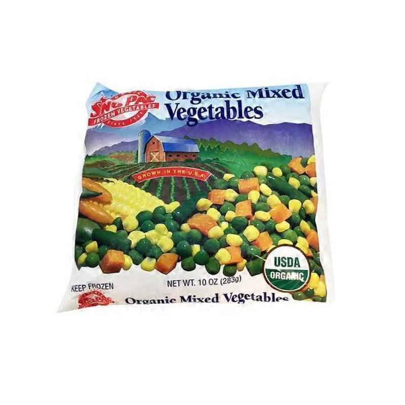 SNO PAC ORGANIC MIXED VEGETABLE 0.63 Lbs
