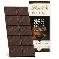 LINDT DARK CHOC 85% COCOA 0.22 Lbs