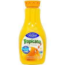 TROPICANA CALCIUM ORANGE JUICE 3.25 Lbs