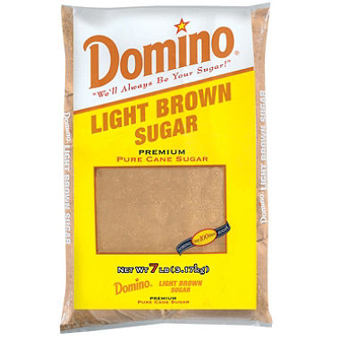 BROWN SUGAR   DOMINO LIGHT BROWN SUGAR 2 Lbs