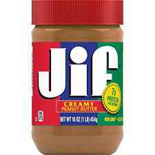JIF PEANUT BUTTER CREAMY 1 Lbs