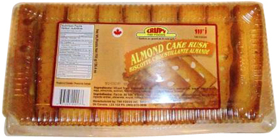 RUSK   CRISPY ALMOND CAKE RUSK 1.66 Lbs