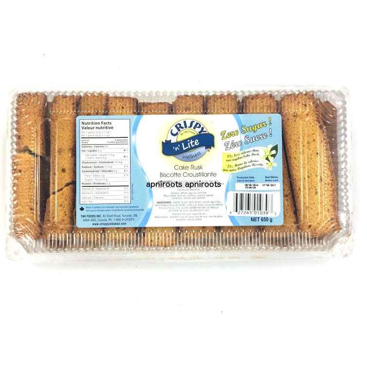 CRISPY LITE ZERO SUGAR CAKE RUSK 1.43 Lbs