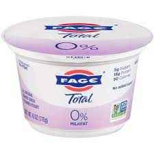 FAGE TOTAL O% FAT MILK YOGURT 0.38 Lbs