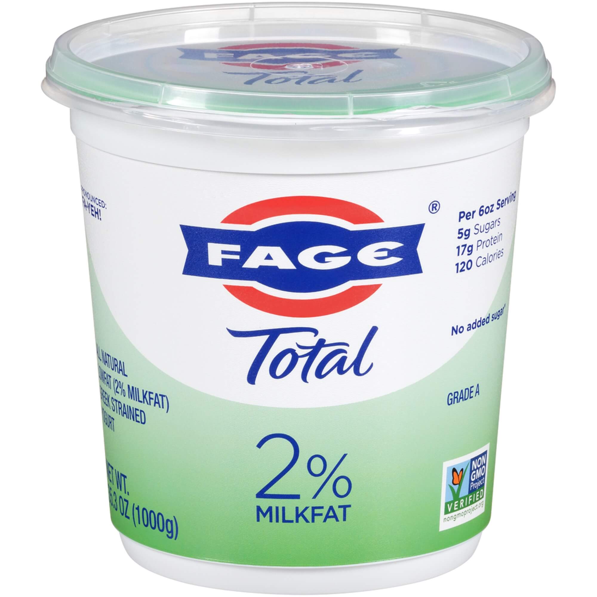 Fage 2% Milk Fat Yogurt 2.21 Lbs