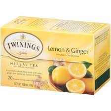 TWININGS LEMON & GINGER TEA 0.07 Lbs