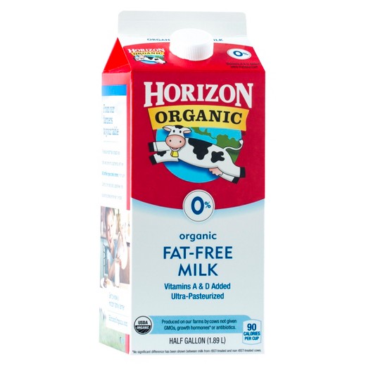 MILK Horizon Organic Fat Free Milk 4 Lbs