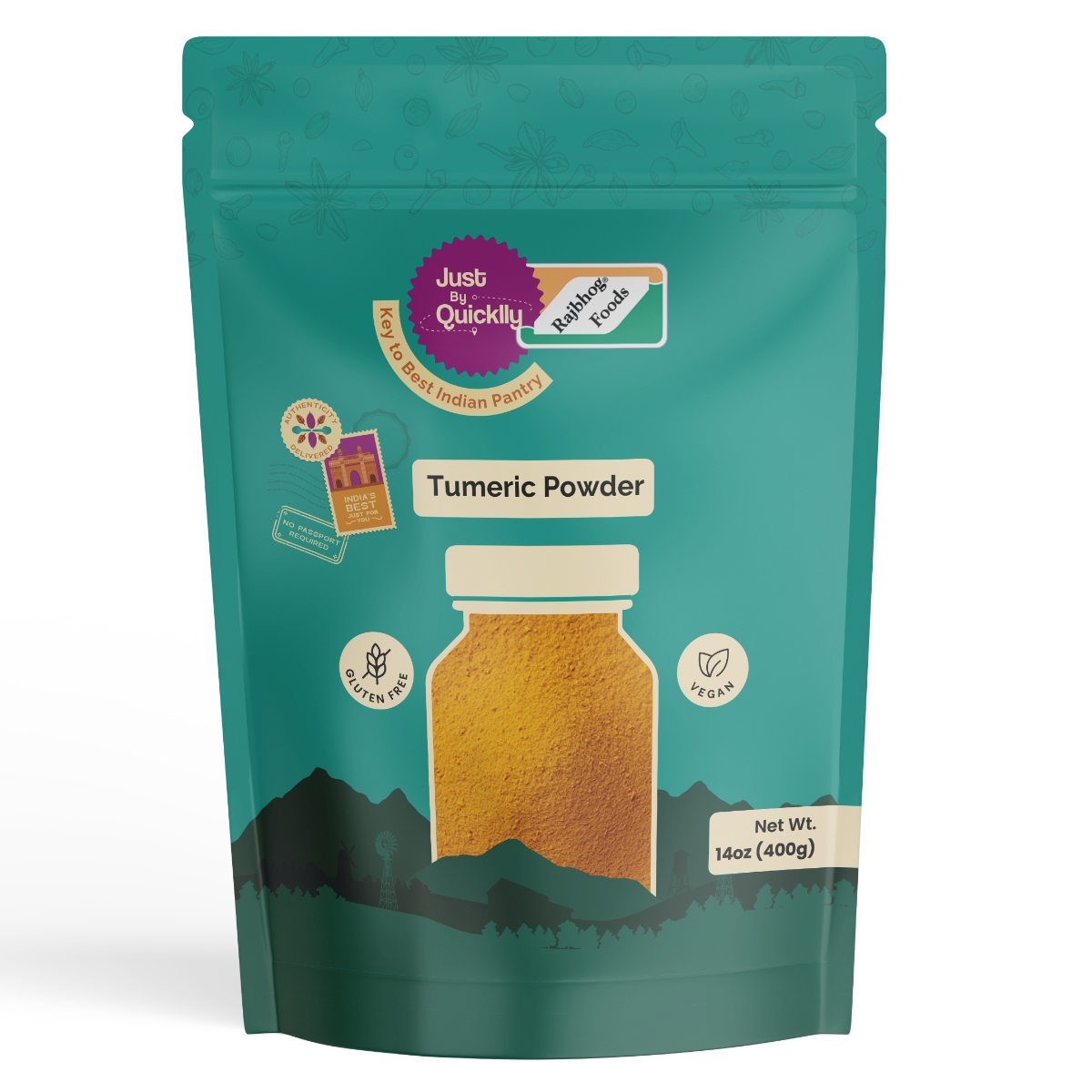 Just By Quicklly Turmeric Powder 14 OZ