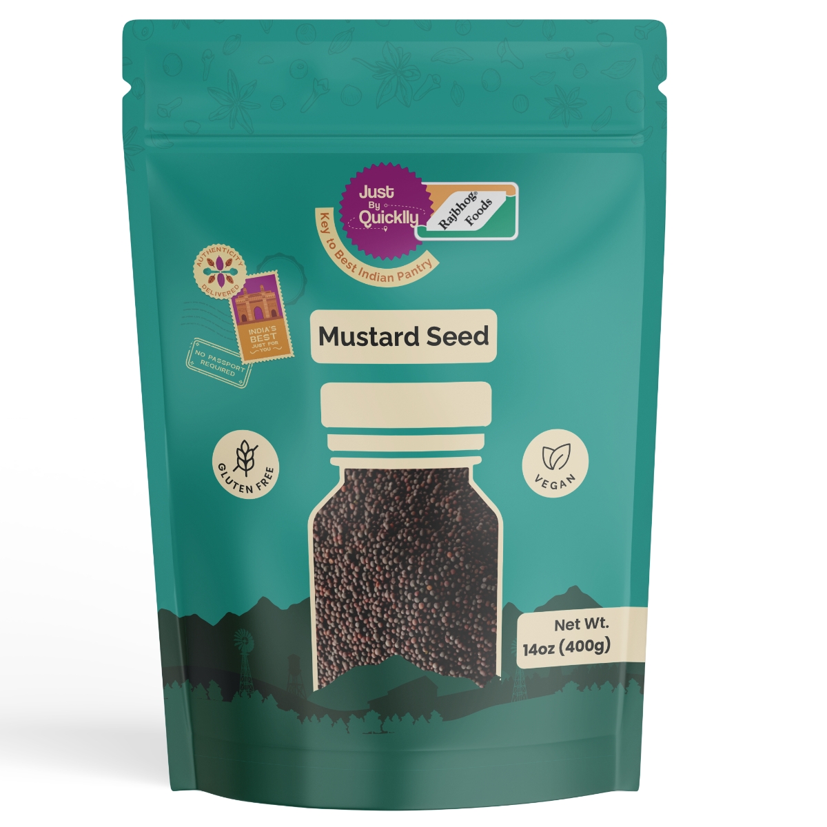 Just By Quicklly Mustard Seeds 14 OZ