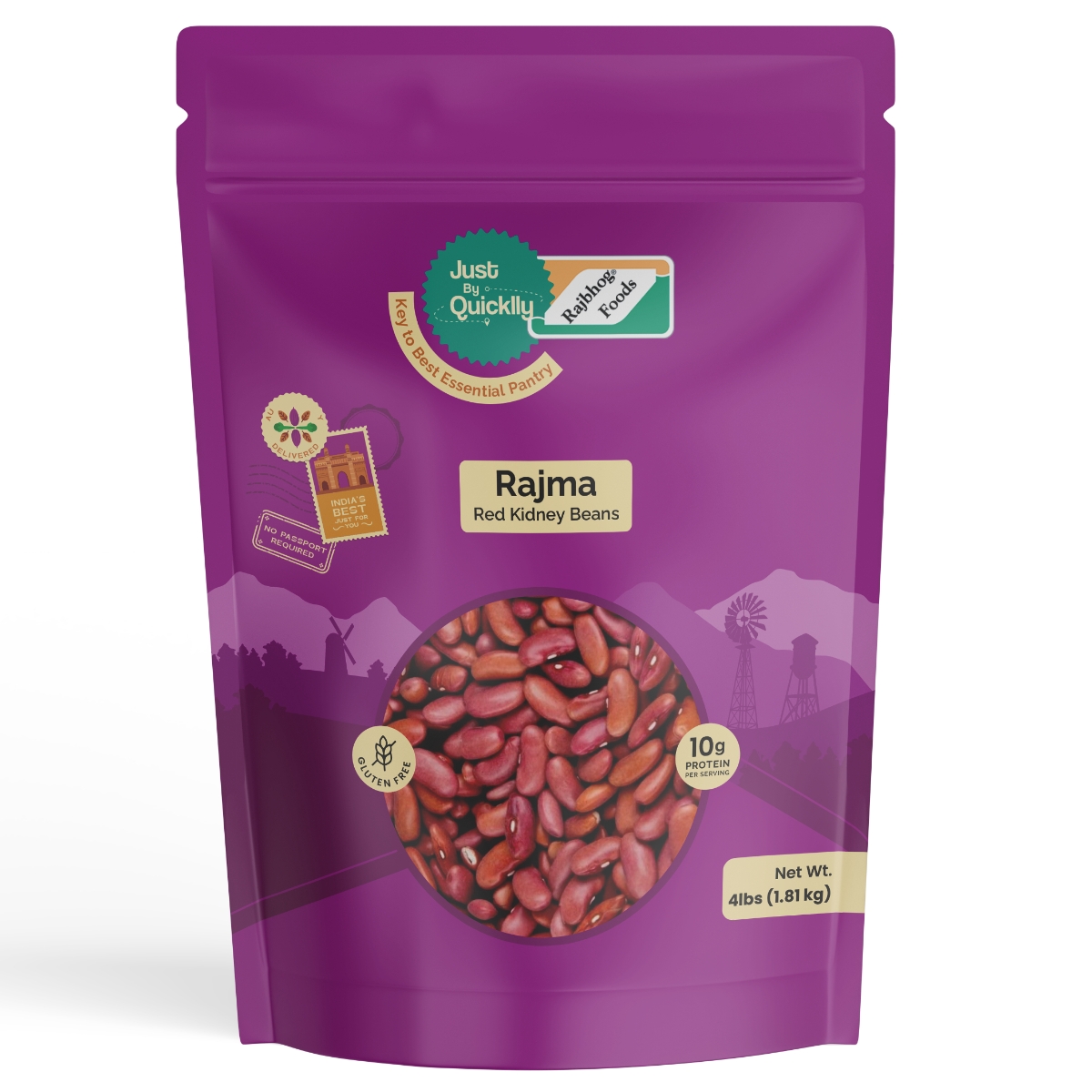 Just By Quicklly Rajma 4 Lbs