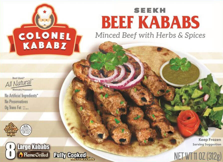 Colonel Seekh Beef Kabab 0.71 Lbs