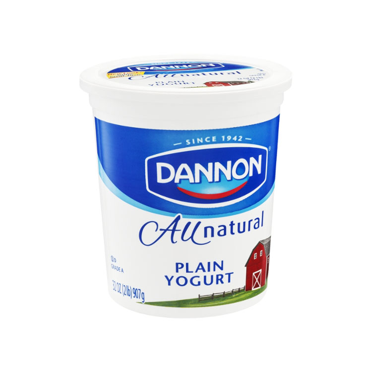 YOGURT   Dannon Natural Plain Yogurt 2 Lbs
