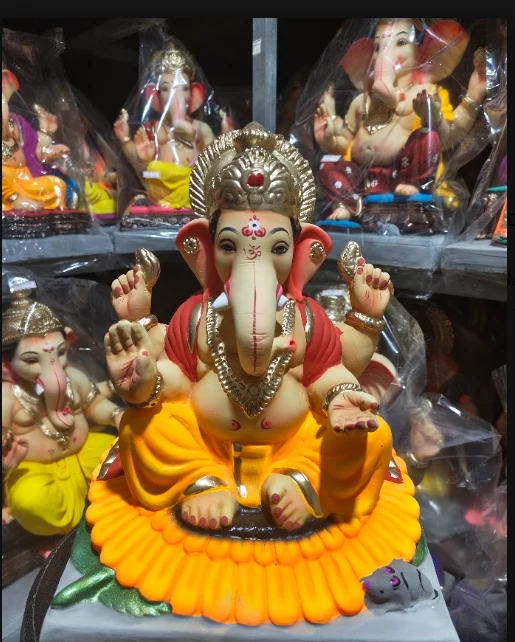 9 Inch Surya Phool Ganpati Murti